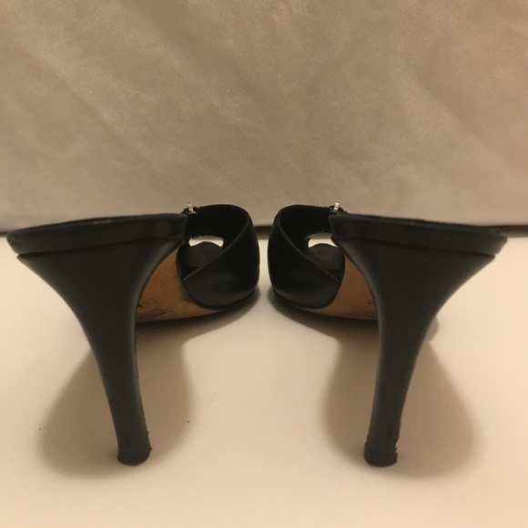 VTG Yves Saint Laurent Zipper Peep Toe Heels - Picture 4 of 10